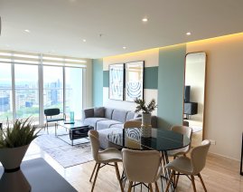 Elegante apartamento de 2 recámaras en nuevo proyecto residencial en el área de Costa del Este para alquiler